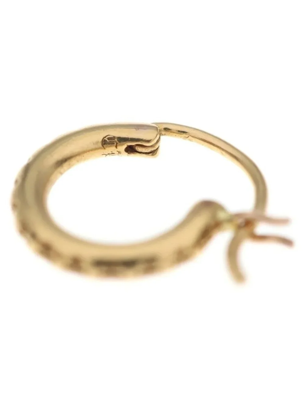 Chrome Hearts 22k Hoop Tfl Small Tfl Earrings Gold